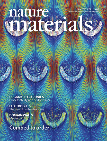 Featured as Nature Materials Cover Featured on cover of Nature Materials